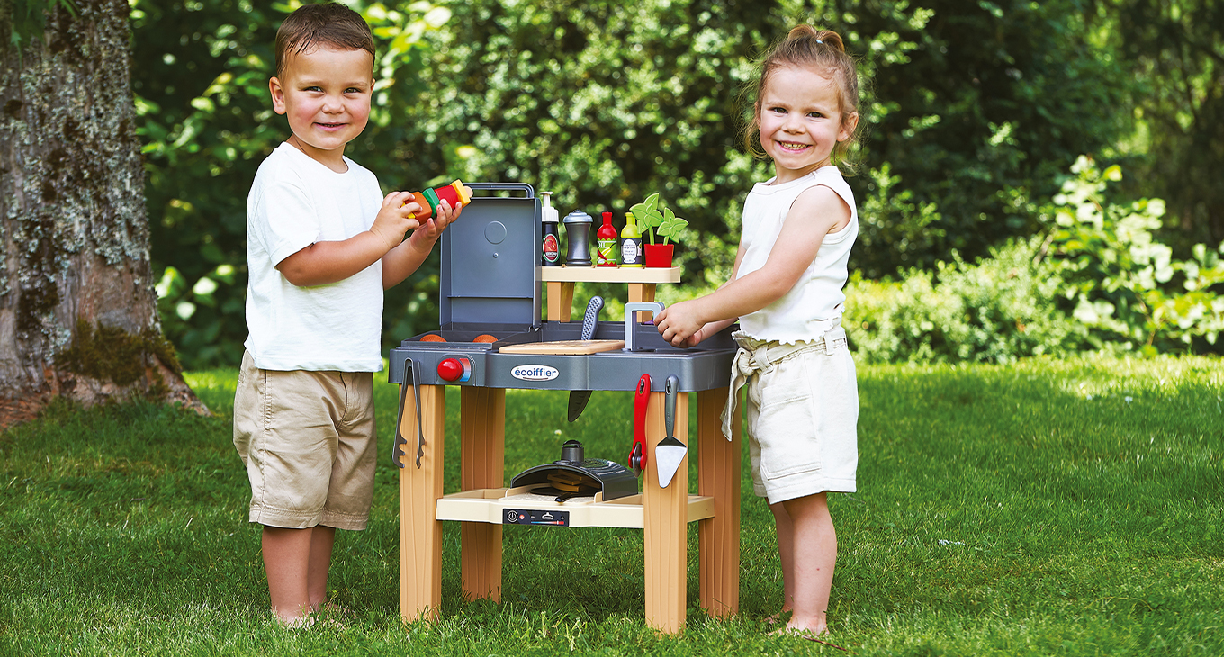 jouet, cuisine, enfant, barbecue, pizza, ecoiffier