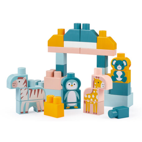 Baril de briques zoo - 55 pcs