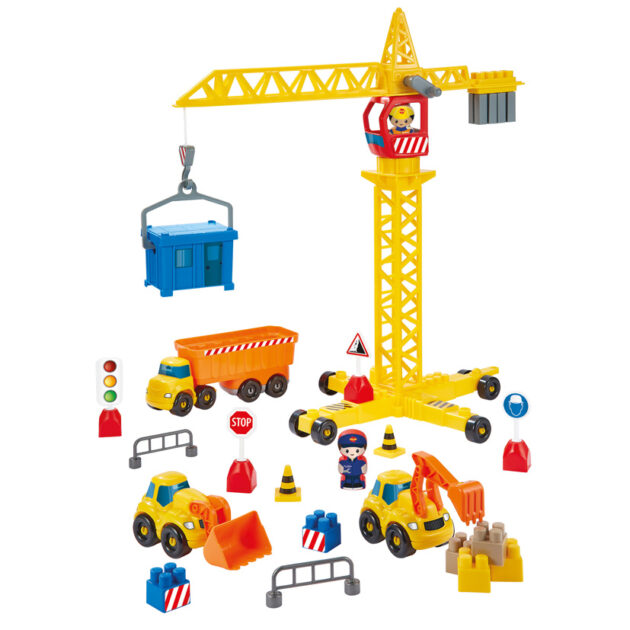Travaux publics + grue